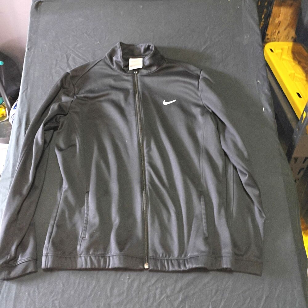 Nike Golf Therma-FIT Men's Full Zip Track Jacket w/ Pockets Black L